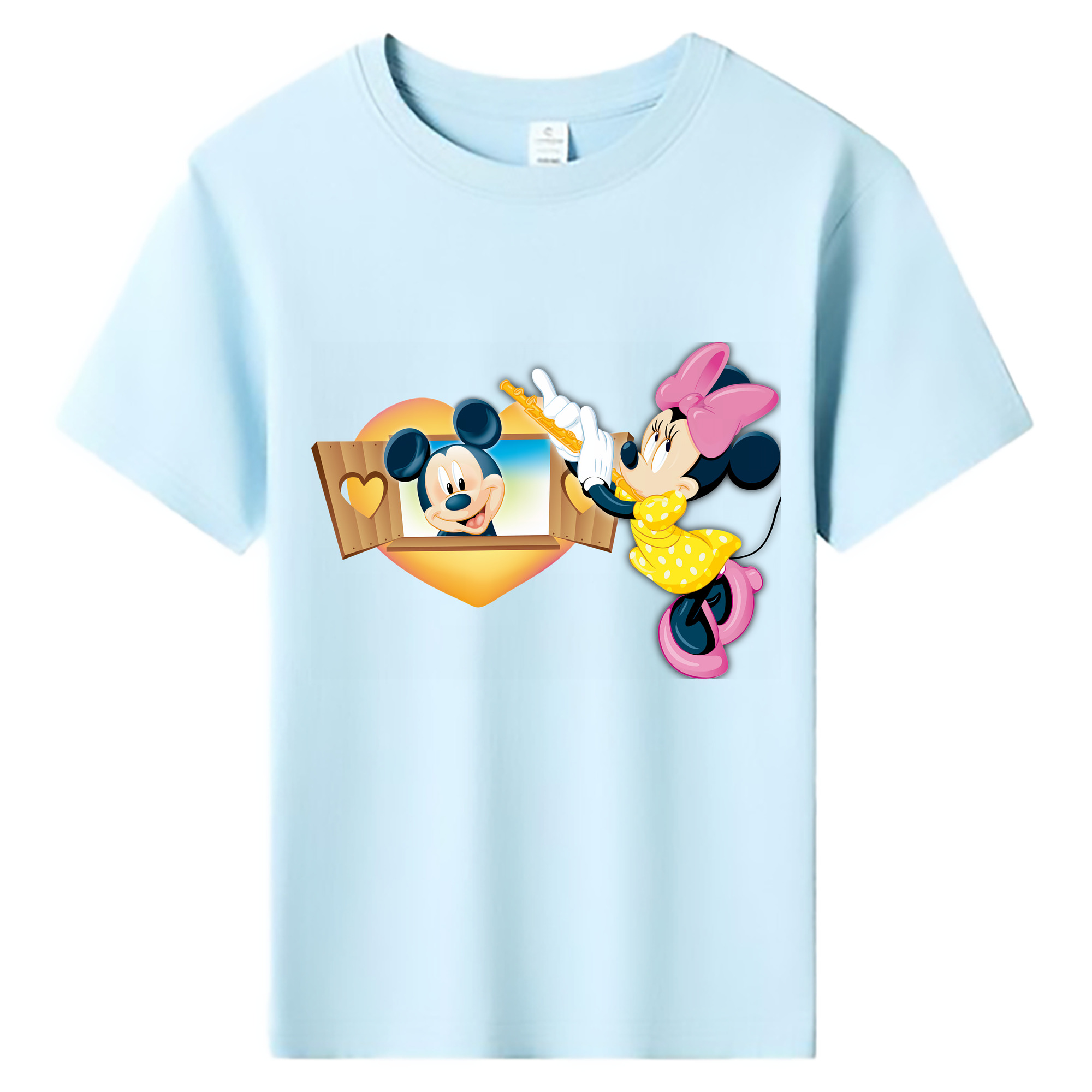 ミッキーマウス Mickey Mouse 綿100％キッズTシャツ（フロントプリント）